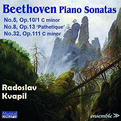 Beethoven / Kvapil, Radoslav: BEETHOVEN: Piano Sonatas No. 5 Op.10/1, No.8 Op. 13 - COMPACT DISCS
