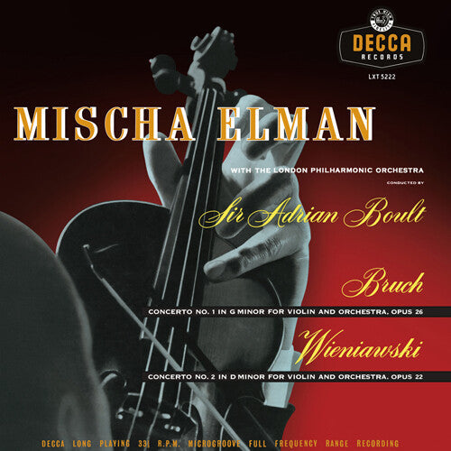 Mischa Elman: Bruch & Wieniawski Concertos - VINYL