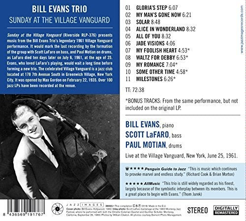 Bill Evans: Sunday At The Village Vanguard - COMPACT DISCS