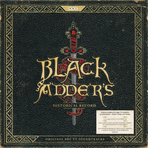 Blackadder: Blackadder's Historical Record: 40th Anniversary - Limited Boxset Includes Signed Tony Robinson Print & 12LP's on Gold Colored 140-Gram Vinyl - VINYL
