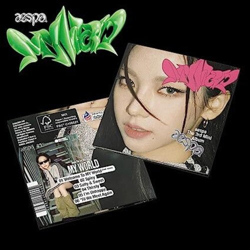 Aespa: MY WORLD - The 3rd Mini Album - POSTER Ver. [KARINA Cover] - COMPACT DISCS