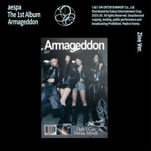 Aespa: Armageddon - Zine Version - incl. Photobook, Postcard, Sticker, Folded Poster, Photocard A + Photocard B - COMPACT DISCS