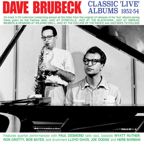 Dave Brubeck: Classic Live Albums 1952-54 - COMPACT DISCS