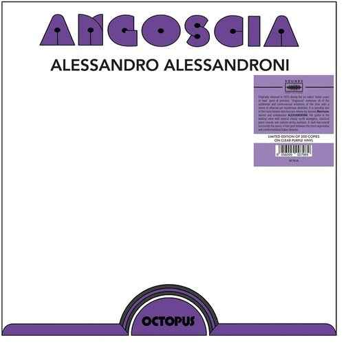 Alessandro Alessandroni: Angoscia - VINYL